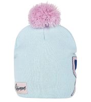 POKEMON Beanie mit Bommel im Pummeluff Design Gaming-Mütze Strick-Beanie Fan-Artikel KC160211POK Blau/Rosa