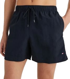 Short de bain Tommy Hilfiger à cordon de serrage moyen pour homme, short de bain durable avec logo et poches, UM0UM02793DW5, bleu foncé