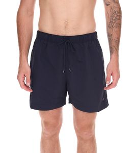 Tommy Hilfiger Medium Drawstring Men's Swim Shorts, Sustainable Swim Shorts with Logo and Pockets, UM0UM02793DW5 Dark Blue Tommy Hilfiger Medium Drawstring Men's Swim Shorts, Sustainable Swim Shorts with Logo and Pockets, UM0UM02793DW5 Dark Blue