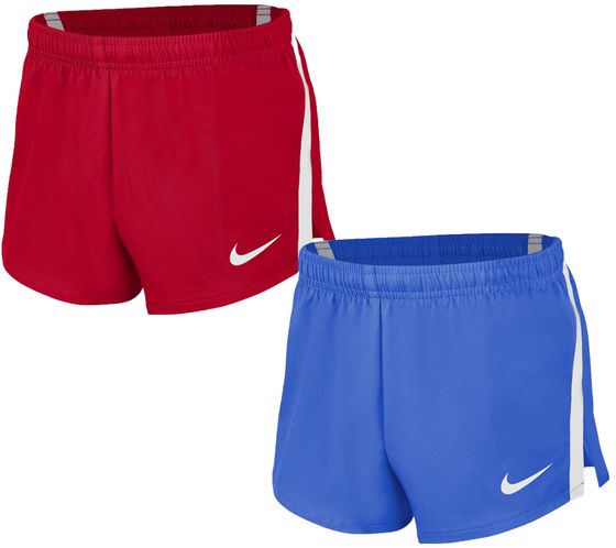 NIKE Stock Fast 2 Kinder Trainings-Shorts mit Dri-FIT-Technologie Fußball-Shorts für Mädchen und Jungen Sport-Hose NT0305 Rot oder Blau