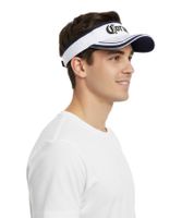 Casquette visière Corona Extra unisexe, élégante en coton, pare-soleil, 5366COR, blanche