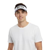 Casquette visière Corona Extra unisexe, élégante en coton, pare-soleil, 5366COR, blanche