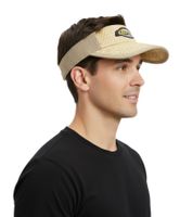Casquette visière Corona Extra unisexe, élégante casquette d'été avec visière en paille, beige 5369COR