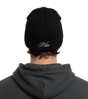 Bonnet Pike, bonnet confortable en tricot double épaisseur, bonnet élégant, article de supporter KC112589PIK, Noir