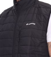 Chaleco de entretiempo LOTTO para hombre, acolchado y con bolsillos MBWY10001NET, negro