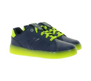 GEOX RESPIRA Kommodor Kids' Everyday Sneakers with Breathable Sole, Casual Shoes for Boys and Girls J745PB 0BCBU C0749 Blue/Yellow