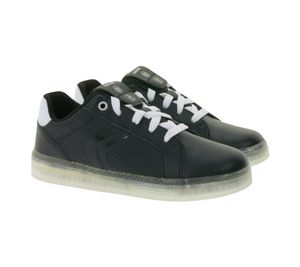 GEOX RESPIRA Kommodor Children's Everyday Sneakers with Breathable Sole, Casual Shoes for Boys and Girls J745PB 0BCBU C0504 Black/Gray