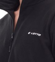Pull d'entraînement en polaire LOTTO pour homme avec fermeture éclair Sweat-Zipper MPFX1000NET Noir