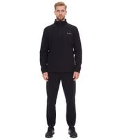Pull d'entraînement en polaire LOTTO pour homme avec fermeture éclair Sweat-Zipper MPFX1000NET Noir