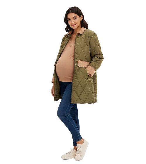 2-in-1 Coat Women's Maternity Jacket Coat Maternity Wear Quilted Jacket 936631 Green