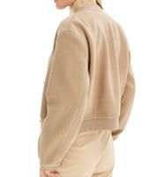 nachhaltiger Damen Blouson Bomber-Jacke mit Stehkragen Übergangs-Jacke 978057 Beige