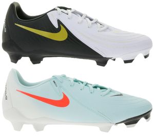 NIKE Phantom GX II 2 FG Academy FG/MG Fußball-Schuhe mit gedämpfter Innensohle Nocken-Schuhe FD6723 Türkis oder Weiß/Schwarz