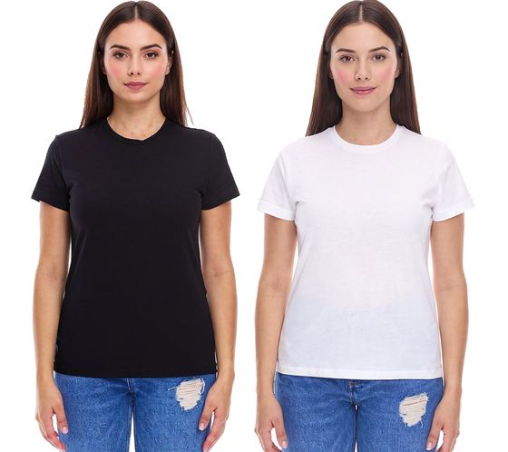 T-shirt da donna PUMA Blank Base, t-shirt in cotone sostenibile, t-shirt sportiva, t-shirt fitness, 678258, nera o bianca