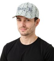 Gorra unisex Eazy-E con visera plana, estilo rapero estadounidense, TC110973ESE2, color blanco/gris