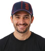 Gorra de béisbol unisex de Slipknot con el logo de la banda y costuras decorativas, gorra informal 3218SLP azul/roja