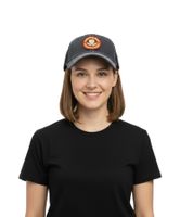 Casquette unisexe en coton avec empiècement en maille et coupe légèrement incurvée, groupe de punk rock Green Day TC103153GRN, gris foncé/noir