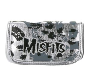 MISFITS Band-Brieftasche im auffälligem Look mit Logo-Schriftzug GW108457MIS Silber