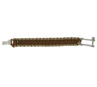 I-BRACE Paracord Bracelet, Survival Rope Braided into a Bracelet Made of Tear-Resistant Parachute Cord 550 Cord IB1012 Brown