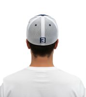 Gorra unisex de algodón con parche del logo de EMINEM, gorra de béisbol con bloques de color, 8207EM Rojo/Azul/Blanco