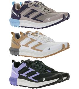 SCOTT Kinabalu 2 Damen Trail-Laufschuh mit Ortholite Lauf-Schuhe 8mm Sprengung 280056 in Altrosa/Lila/Türkis, Weiß/Blush/Grau oder Lila/Schwarz/Weiß