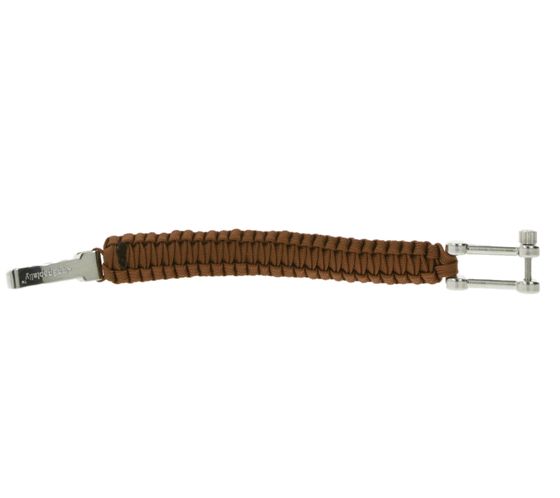 I-BRACE Paracord Armband Survival-Seil zum Armband geflochten aus reißfestem Parachute Cord 550 Cord IB1018 Braun