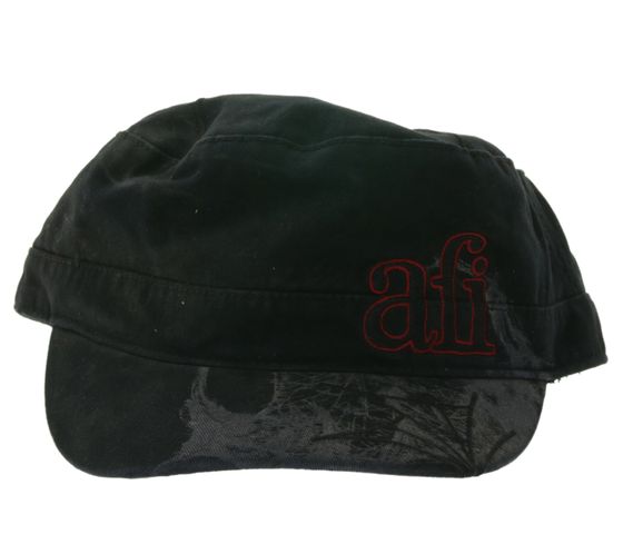 AFI - A Fire Inside Damen und Herren Hardcore Punkrock-Band Baumwoll-Cap im millitärischem Schnitt FC107691AFI Schwarz