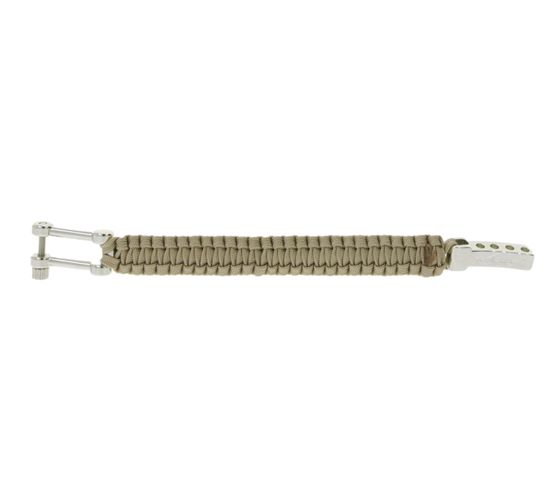 I-BRACE Paracord Armband Survival-Seil zum Armband geflochten aus reißfestem Parachute Cord 550 Cord IB1019 Beige