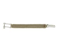 I-BRACE Paracord Bracelet, Survival Rope Braided Bracelet Made of Tear-Resistant Parachute Cord 550 Cord IB1019 Beige