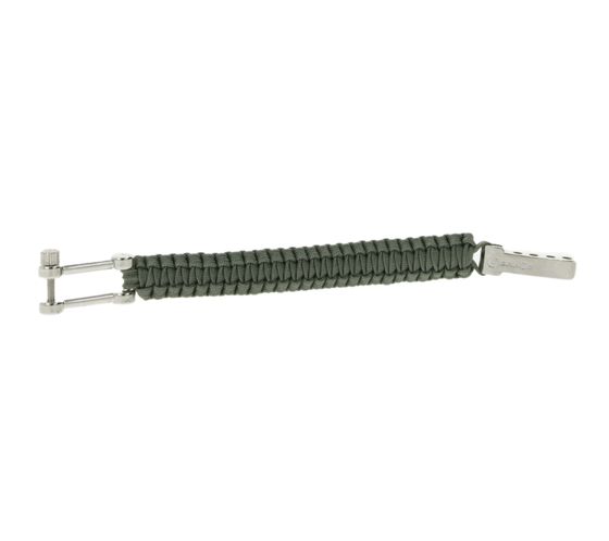I-BRACE Paracord Armband Survival-Seil zum Armband geflochten aus reißfestem Parachute Cord 550 Cord IB1020 Grau