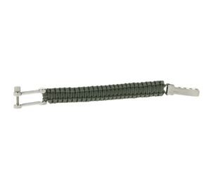 I-BRACE Paracord Armband Survival-Seil zum Armband geflochten aus reißfestem Parachute Cord 550 Cord IB1020 Grau