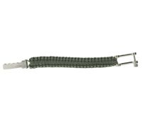 Bracelet I-BRACE en paracorde, corde de survie tressée en corde de parachute 550 résistante aux déchirures, IB1020 gris