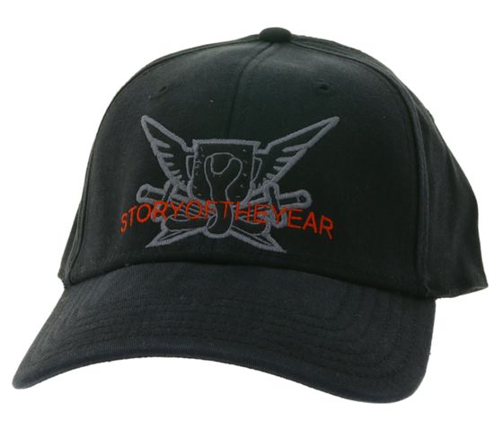 STORY OF THE YEAR Unisex Cap Baumwoll-Cap mit gesticktem Logo Kopfbedeckung TC103488SOT Schwarz