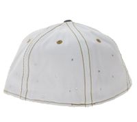 Gorra de béisbol Dr. Dre unisex de ala plana con logo bordado y pedrería TC109827DRE2 Denim/Blanco