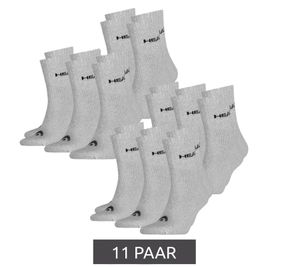 11 Paar HEAD All Sports Socken Damen und Herren Trainings-Socken Sport-Strümpfe 701236921 003 Grau 11 Paar HEAD All Sports Socken Damen und Herren Trainings-Socken Sport-Strümpfe 701236921 003 Grau