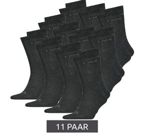 11 Paar HEAD All Sports Socken Damen und Herren Trainings-Socken Sport-Strümpfe 701236921 001 Schwarz