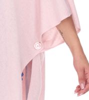 Poncho de cachemira ZWILLINGSHERZ para mujer, túnica tipo capa con mangas de alta calidad, 8029POO rosa