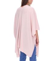 Poncho de cachemira ZWILLINGSHERZ para mujer, túnica tipo capa con mangas de alta calidad, color rosa 8029