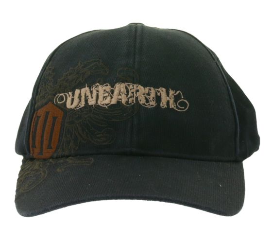UNEARTH Metalcore-Band Baumwoll-Cap mit Logo-Stickerei Damen und Herren Fan-Artikel TC109217UNR Schwarz