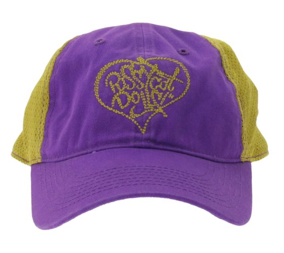 Pussycat Dolls Unisex Trucker-Cap Baseball-Cap mit atmungsaktiven Mesh-Einsatz Baumwoll-Cap Fan-Mütze TC110470PCD Lila/Gold