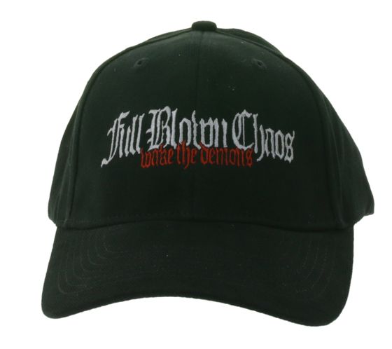 FULL BLOWN CHAOS Hardcore Metalcore-Band Baumwoll-Cap mit Logo-Stickerei Damen und Herren TC103038FBC Schwarz