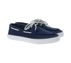 Chaussures bateau SPERRY Bahama 2.0 en toile, chaussures décontractées durables pour femme avec semelle à mémoire de forme, STS88706 Bleu marine