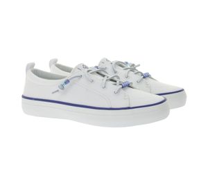 Zapatillas informales SPERRY Crest Vibe Canvas para mujer, calzado sostenible para el día a día, sin cordones, STS88472 Blanco/Azul Zapatillas informales SPERRY Crest Vibe Canvas para mujer, calzado sostenible para el día a día, sin cordones, STS88472 Blanco/Azul