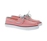 SPERRY Bahama 2.0 Canvas Boots-Schuhe nachhaltige Damen Freizeit-Schuhe mit Memory-Schaum Sohle STS88705 Lachsrosa