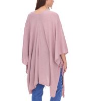Poncho ZWILLINGSHERZ para mujer con cachemira, túnica tipo capa de alta calidad con mangas 8029P en rosa, rojo, beige, gris y azul