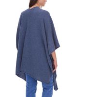 Poncho ZWILLINGSHERZ para mujer con cachemira, túnica tipo capa de alta calidad con mangas 8029P en rosa, rojo, beige, gris y azul