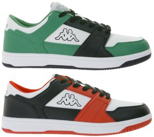 Kappa Logo Rernal 2 Herren Alltags-Sneaker Freizeit-Schuhe Schnür-Schuhe Trainings-Schuhe 341X2DW Schwarz/Rot/Weiß oder Weiß/Grün