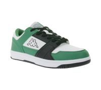 Baskets Kappa Logo Rernal 2 pour homme, chaussures décontractées, à lacets, d'entraînement, 341X2DW, noir/rouge/blanc ou blanc/vert