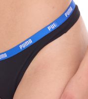 Pack de 6 tangas PUMA para mujer, conjunto de ropa interior, calzoncillos de algodón, 701224757 001 Negro