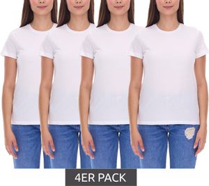 4er Sparpack PUMA Damen T-Shirt nachhaltiges Baumwoll-Shirt schlichtes Sport-Shirt Fitness-Shirt 678257 01 Weiß 4er Sparpack PUMA Damen T-Shirt nachhaltiges Baumwoll-Shirt schlichtes Sport-Shirt Fitness-Shirt 678257 01 Weiß