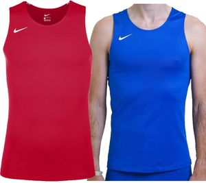 NIKE Herren Sport-Shirt Muskel-Shirt mit Dri-FIT-Technologie Fitness-Shirt Tank- Top NT0306 Blau oder Rot